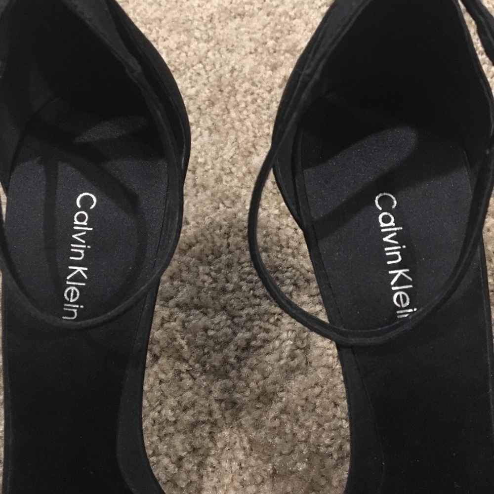 Calvin Klein Rhinestone Sandals Heels Size 10 - Picture 3 of 8